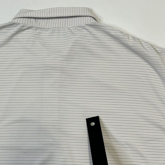 Peter Millar Summer Comfort Performance Polo Golf Shirt Mens XL White Striped - Picture 11 of 11
